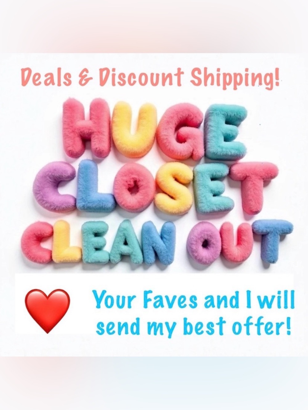 Closet sale & discounted shipping 
Make offers